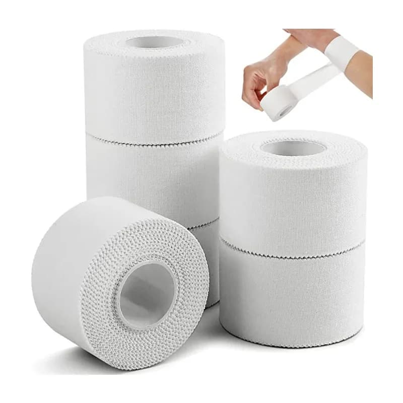 1PC Sports Tape White Tape Sensitive Skin Roll Band Aid Muscle Elastic Bandage Strain injection Support accessori medici