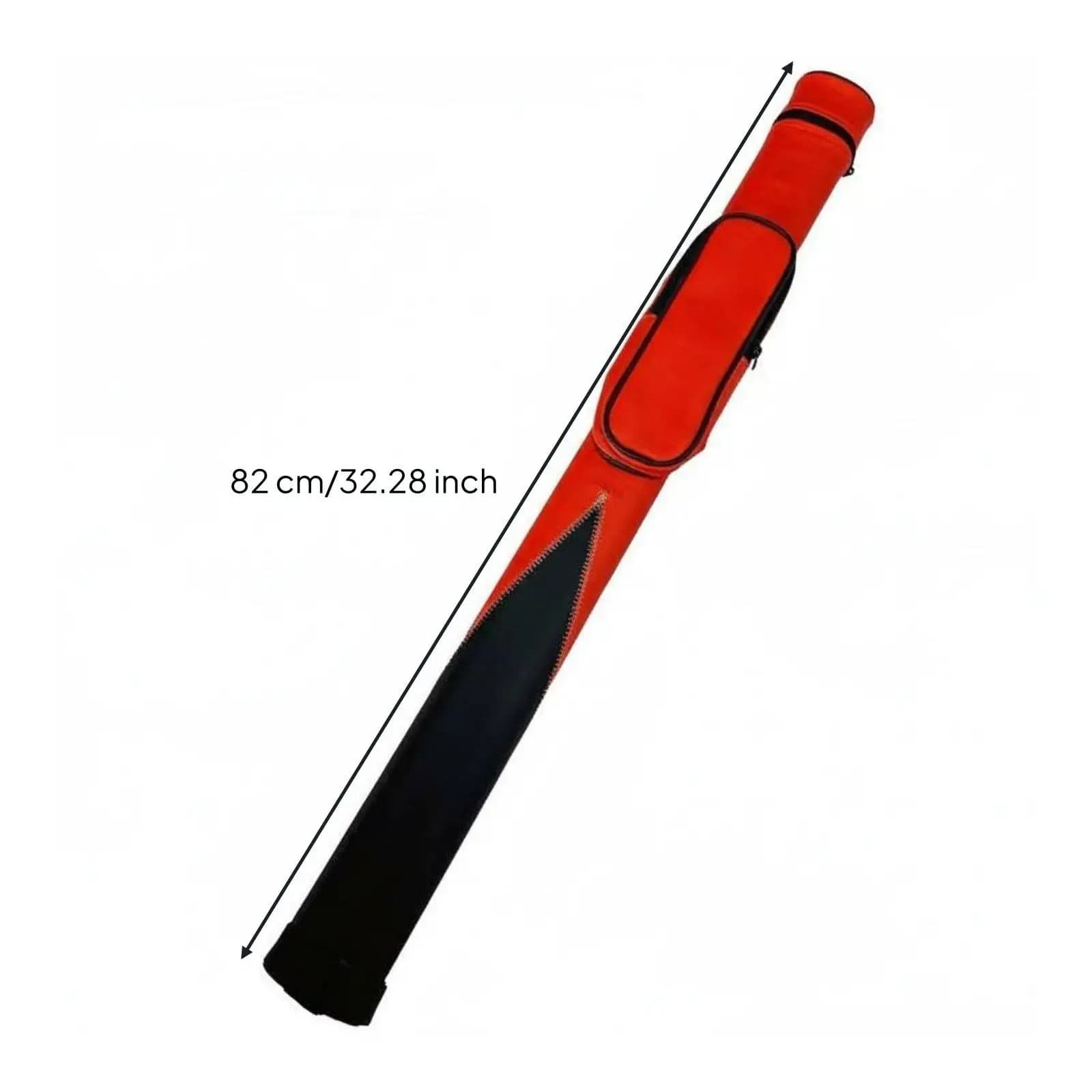 Protective 2 Hole Pool Cue Holder Made of PU Leather for Chalk Tips Gloves and Billiard Equipment