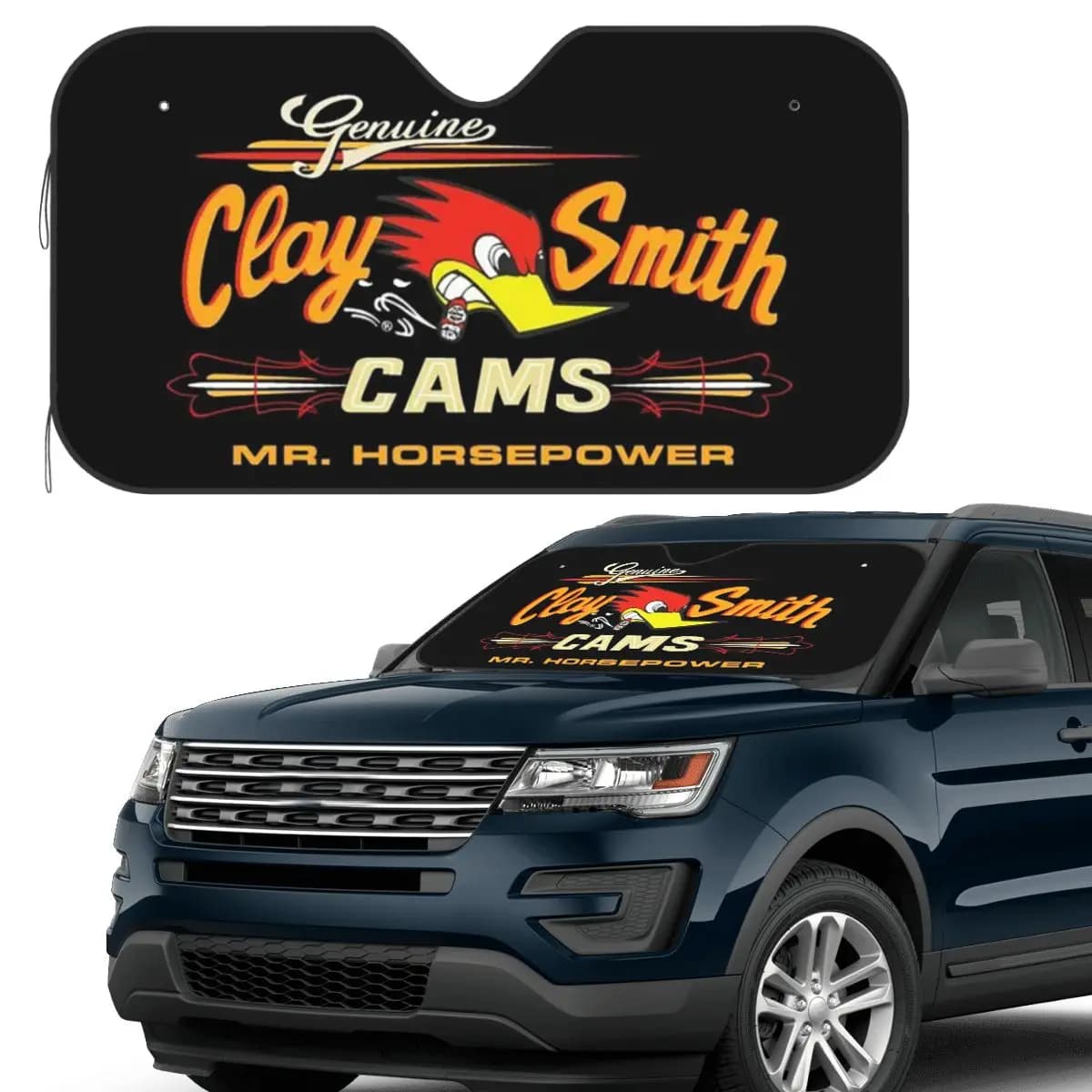 Made In The USA Street Mr.Horssepower Clay Smith Cams Parasole Parabrezza Auto Parabrezza Anteriore Finestra Parasole Coperture