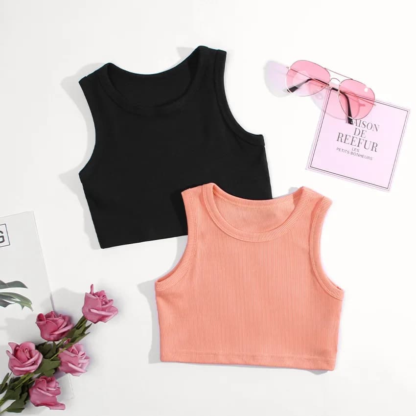Estate ragazze biancheria intima camicie senza maniche per bambini magliette Jazz canotte per bambini canottiere per bambini canottiere per bambini camicie vestiti