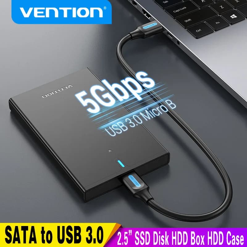 Vention HDD Case 2.5 SATA a USB 3.0 adattatore Hard Disk Case HDD Enclosure per SSD Disk HDD Box USB 3.0 Micro B HD esterno