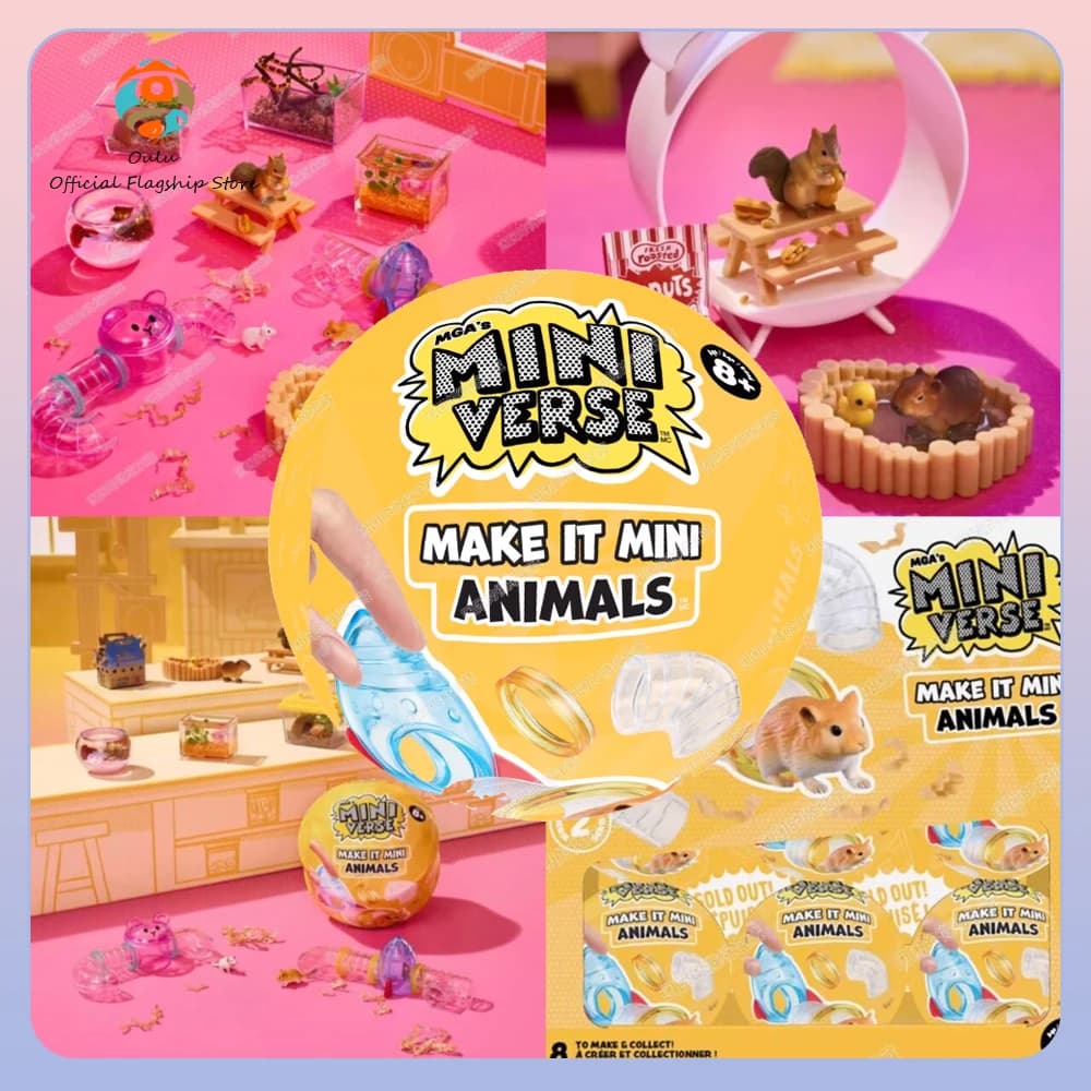 New Genuine Miniverse Animal 2nd Generation Blind Ball Mini Verse Animal Series Diy Mini Pet House Pet Ball Mystery Box Gift Toy