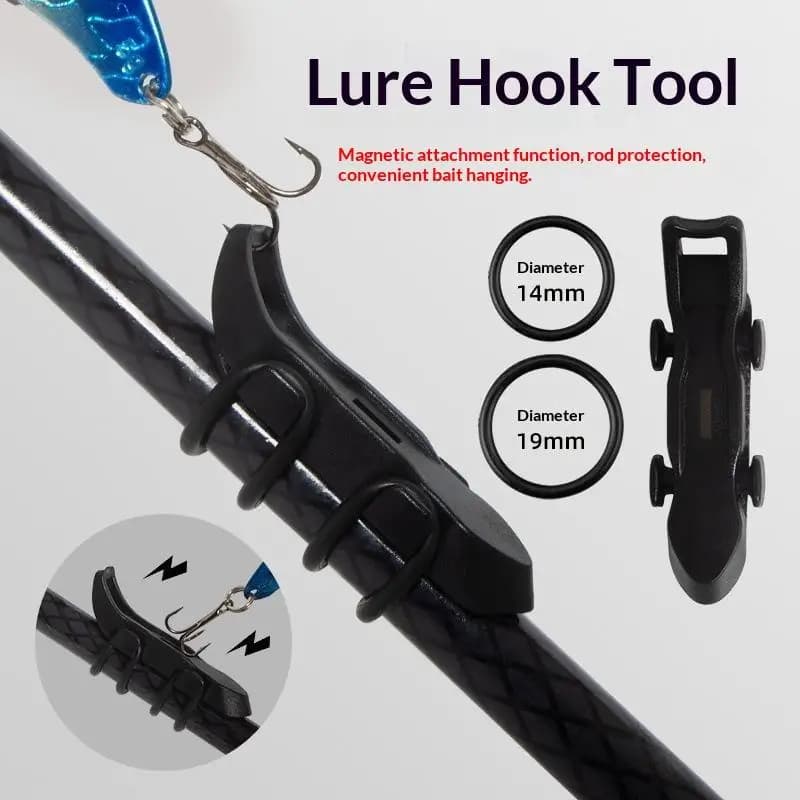 Magnetic Fishing Hook Keeper 5 Packs Fall-proof Fishing Rod Bait Hanger Lightweight for Travel Fishing Trips