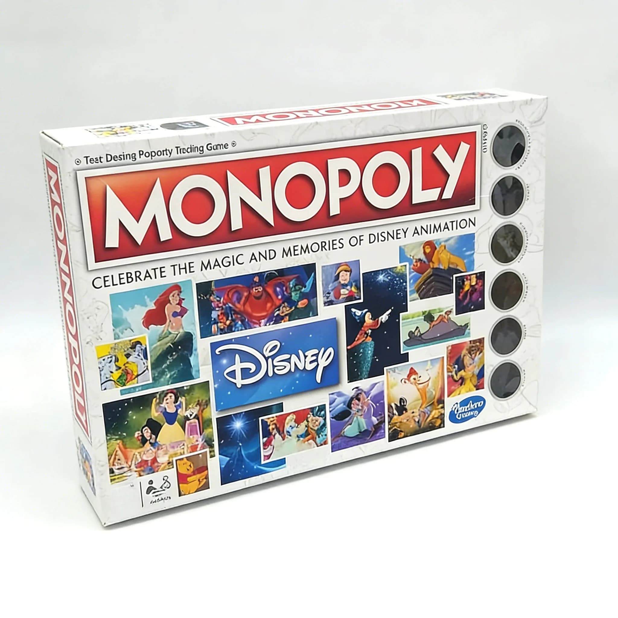MONOPOLY Versione Animata Disney, Gioco da Tavolo Originale Hasbro con Pezzi in Metallo, Collezione per Partite Multi-Giocatore