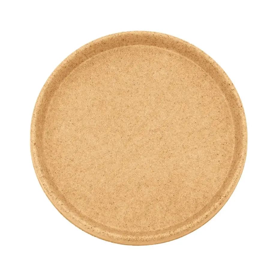 HC Companies Round Tray for Plants in Terrazzo from 28 Inches, Lightweight and UV-resistant, Plastic for Exterior and Interior, Pack of 1 Piece