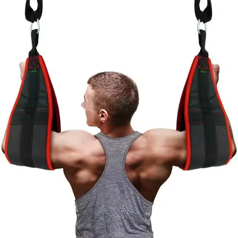 1 paio di cinghie per imbracatura fitness, sospensione, resistente agli strappi, per carichi pesanti, una coppia per barra per trazioni, per appendere le gambe, per la palestra di casa