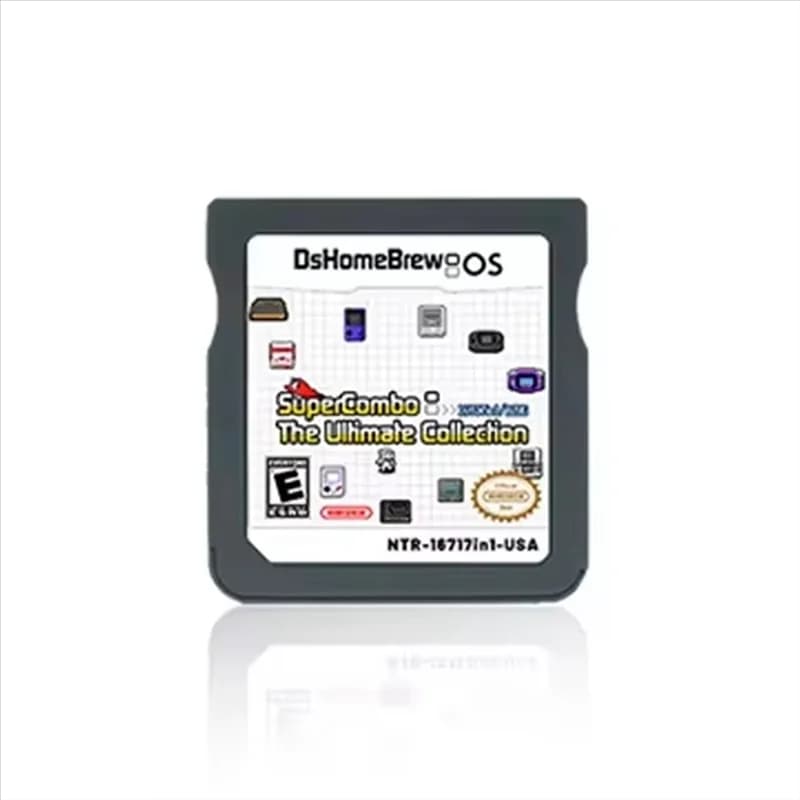 Adattatore FEDI-SDHC DS 16171 In 1 Supercom Memory Card con scheda TF da 128 GB per console di videogiochi NDS, NDSL, 3DS XL, 2DS XL