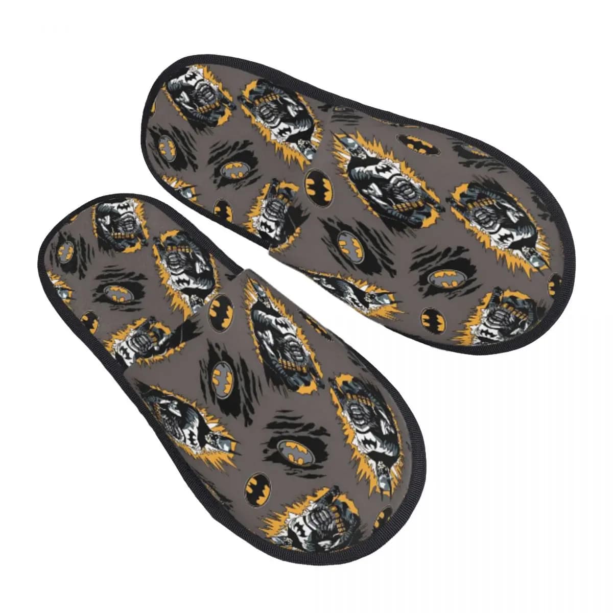 Batmanes Indoor Slippers with Memory Foam Slipper Gift for Unisex House Shoes with Anti-Skid Sole