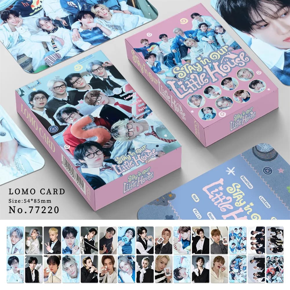 30 pz. Stray Kids KPOP, piccole carte bifacciali, SKZOO Felix, carte fotografiche, carte di supporto, carte LOMO, carte da collezione per fan, regali periferici