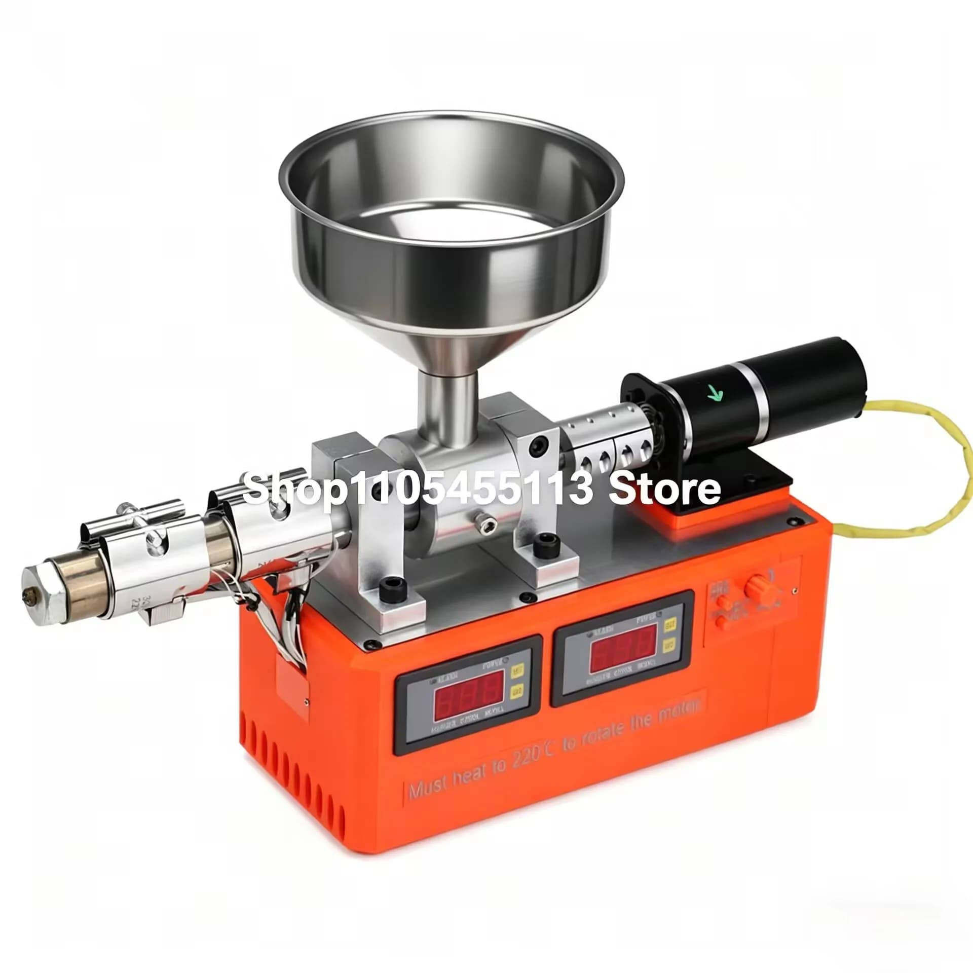 Mini Estrusore da Tavolo in Plastica 300 ℃ Macchina Monovite per la Produzione di Strisce di Filamento Riciclato in PETG, PLA, ABS