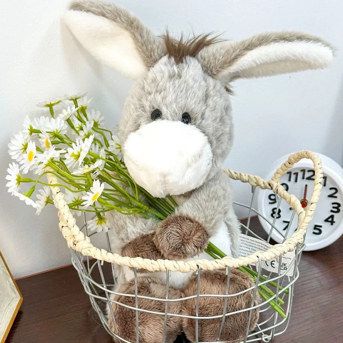 &40cm Soft Plush Donkey Toys–Cuddly Donkeys for Boys, Girls & Babies–Fluffy Stuffed Animal for Cuddling Playing Plush Toys Decor