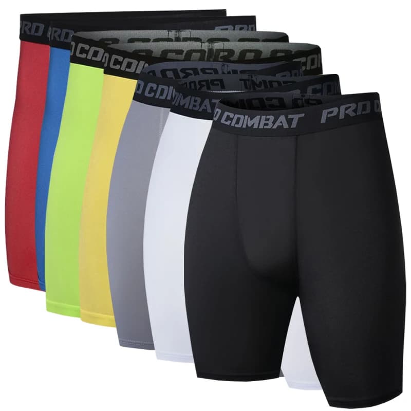 1 pz Leggings sportivi da uomo Pantaloncini intimi Basket Pantaloni da fitness elasticizzati per allenamento da corsa ad asciugatura rapida