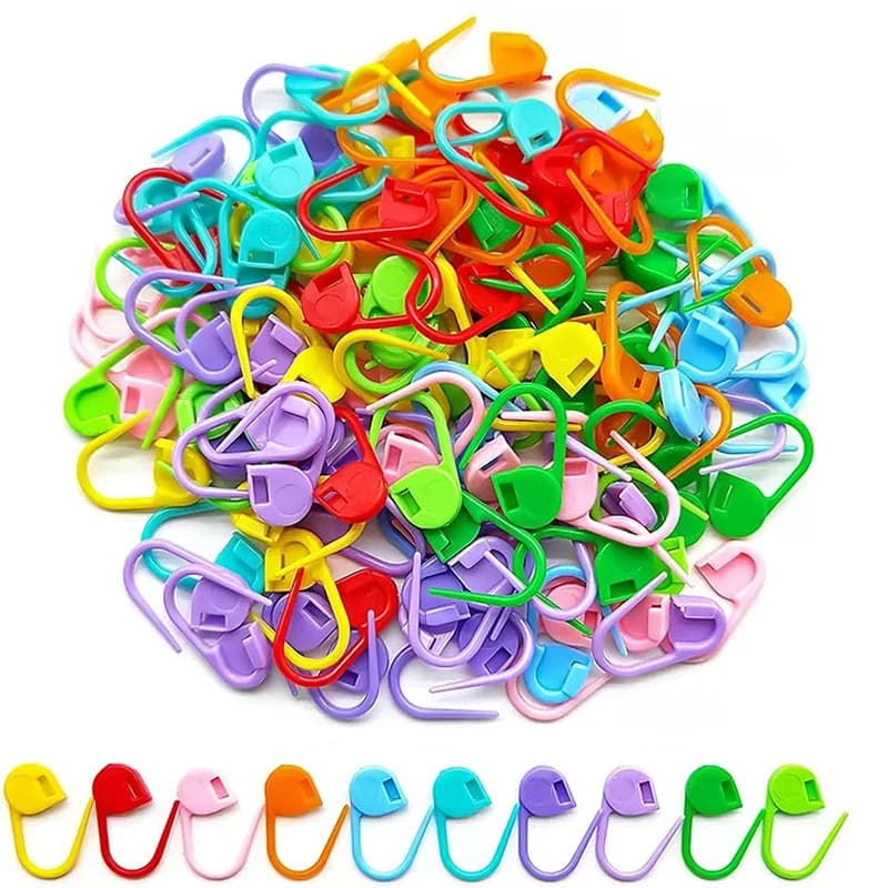 Pennarelli per filati in plastica colorata e perni di conteggio antiscivolo per lavorare a maglia e uncinetto - Pennarelli per punti riutilizzabili, accessori artigianali fai-da-te