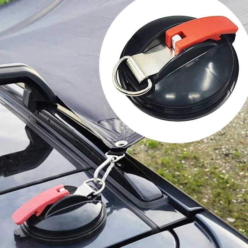 Gancio a ventosa con ancoraggio a ventosa per carichi pesanti, adatto per auto, bagno, cinturini per orologi
