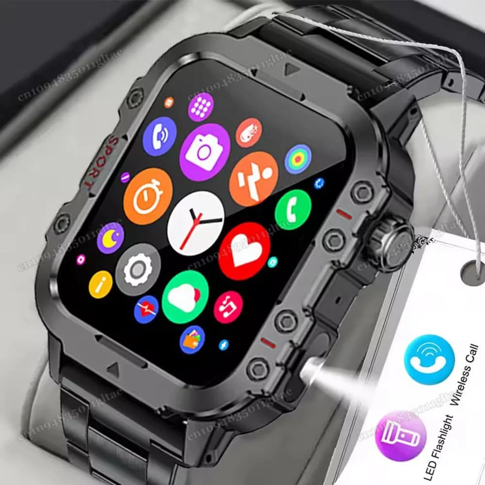 New Smartwatch 2026 for Men and Women, Outdoor Sports Clock with GPS, Cardiaca and Sleep Frequency Monitoring, Waterproof, iOS and Android Compatible