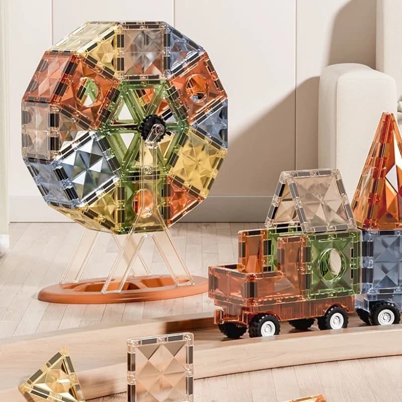 Mattoncini magnetici, set di blocchi magnetici da costruzione, giocattoli educativi per bambini, idea regalo per bambini