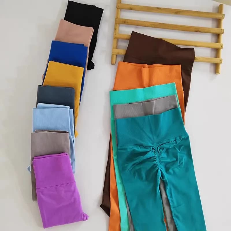 Leggings Yoga Donna Senza Cuciture, Sexy a Vita Alta, Controllo Pancia, Effetto Push-Up, Pantaloni da Corsa e Allenamento, Sport Outdoor e Fitness