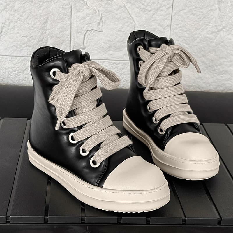Spring Autumn Thick soled Height Increasing Color blocked Men Casual Board Shoes with Advanced Sense Anti slip Daily Commuting
