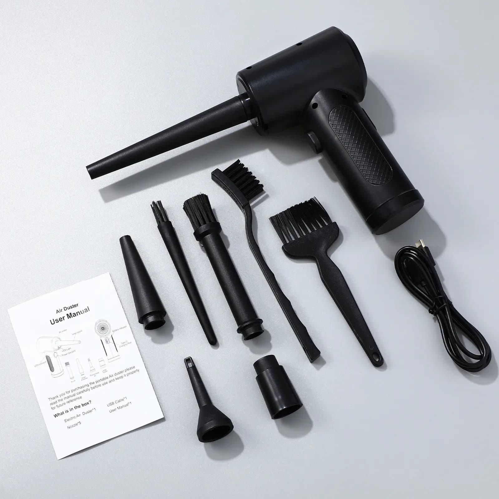 Handheld Cordless Electric Dust Blower with Rechargeable Battery Super Strong Airflow for Keyboard Camera Laptop Electronics