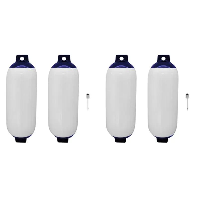 【SPECIAL】4PCS Inflatable Boat Fender PVC Boat Anchor Fender Buoy Yacht Fenders UV Protection Ribbed Bumper Boat Accessories