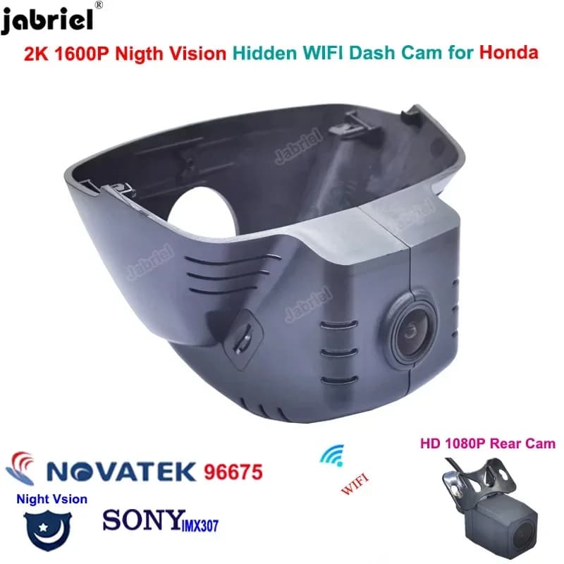 For Honda CRV ZRV 2021 2022 2023 Auto DVR WiFi Video Recorder 2K 1600P Dash Cam Front and rear camera Dedicated driver recorder