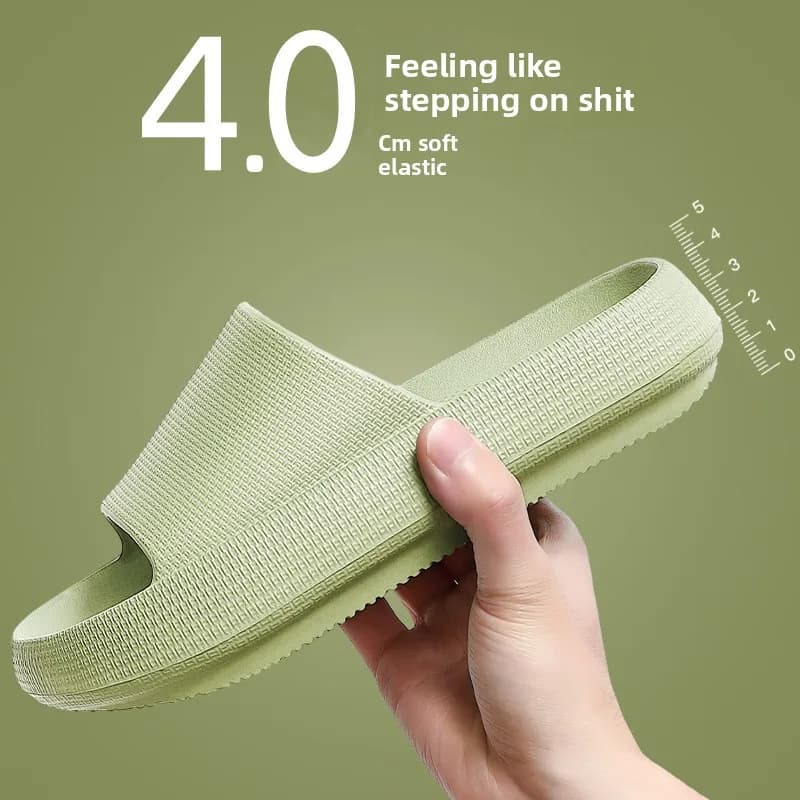 Nuove pantofole ultra-morbide da uomo e da donna per interni ed esterni, infradito a suola spessa per coppie, adatte per uso interno ed esterno.