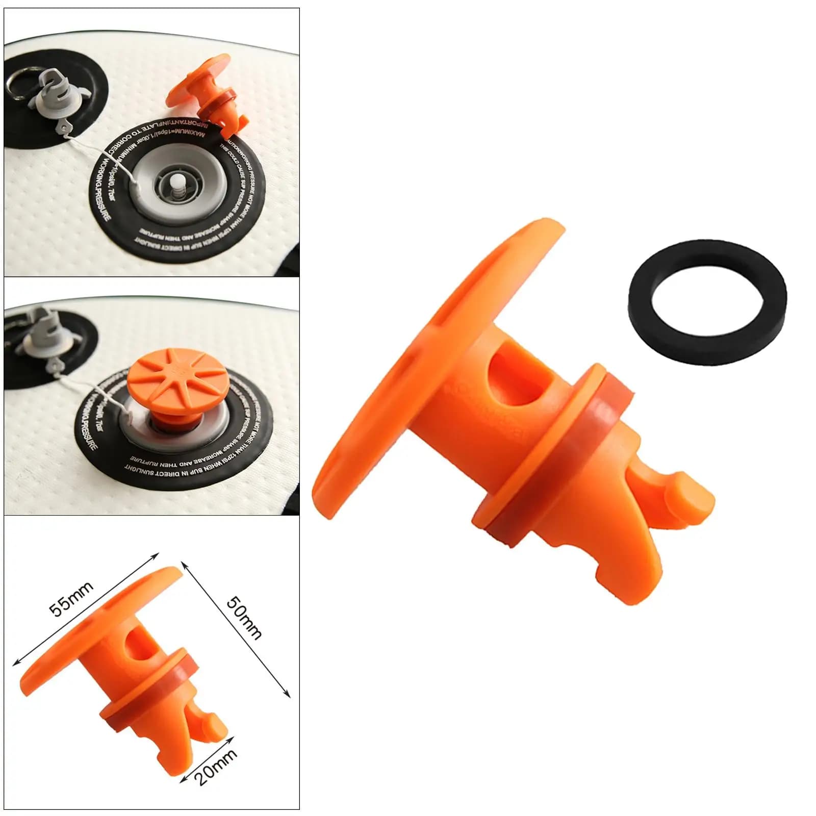 Inflatable Paddle Board Kayak Deflation Valve Surfboard Easy-Using Valves