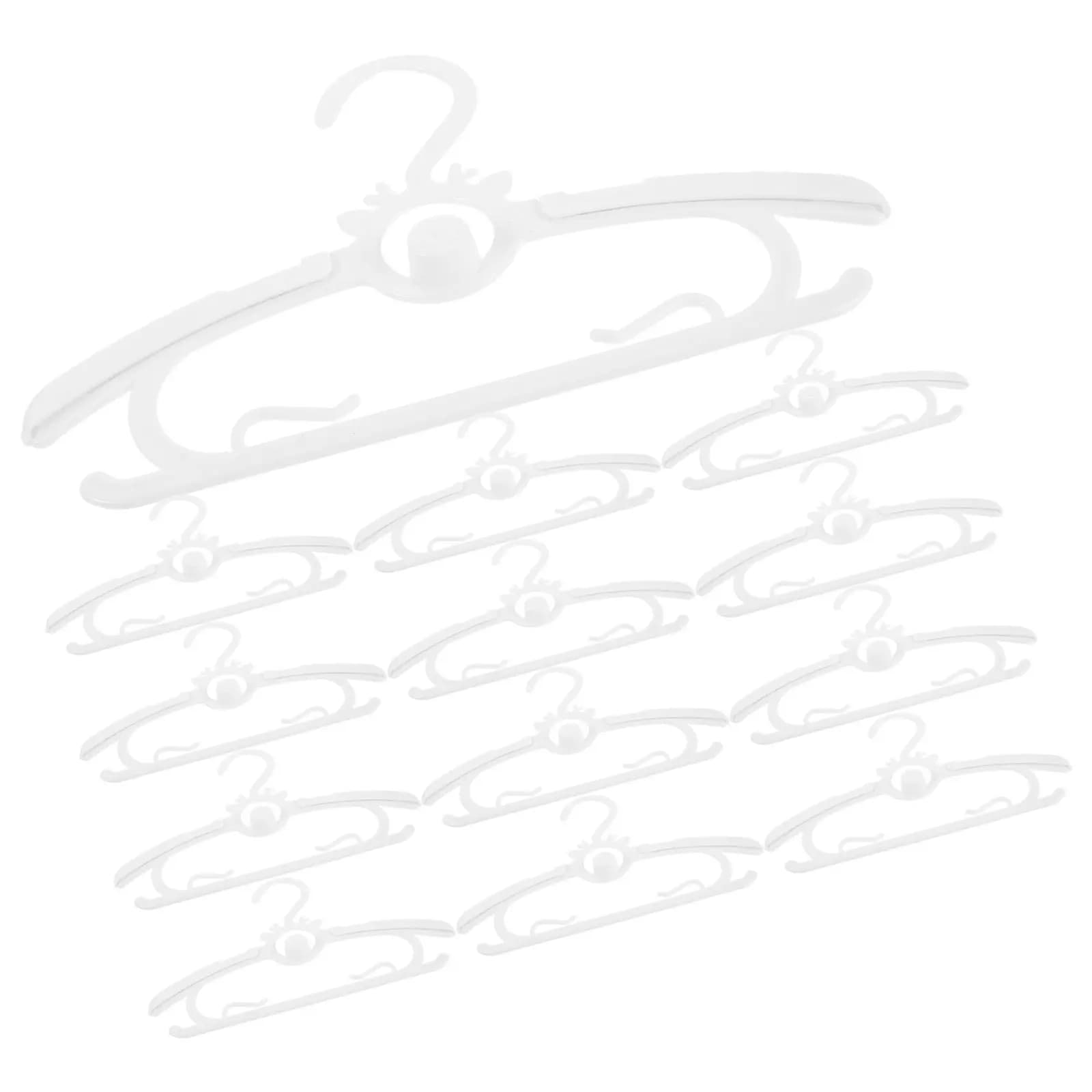 30 appendiabiti estensibili e regolabili, organizer per armadio, antiscivolo, colore bianco