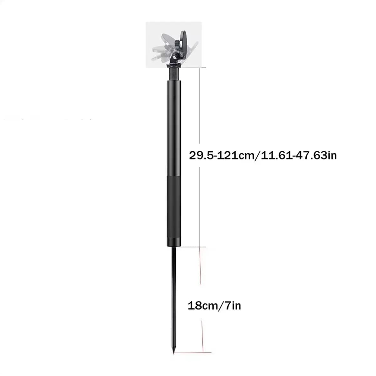 X07A Monopiede da Golf Magnetico con Perno di Fissaggio, Accessori per Selfie Stick da Esterno per Golf, Pesca e Fotografia