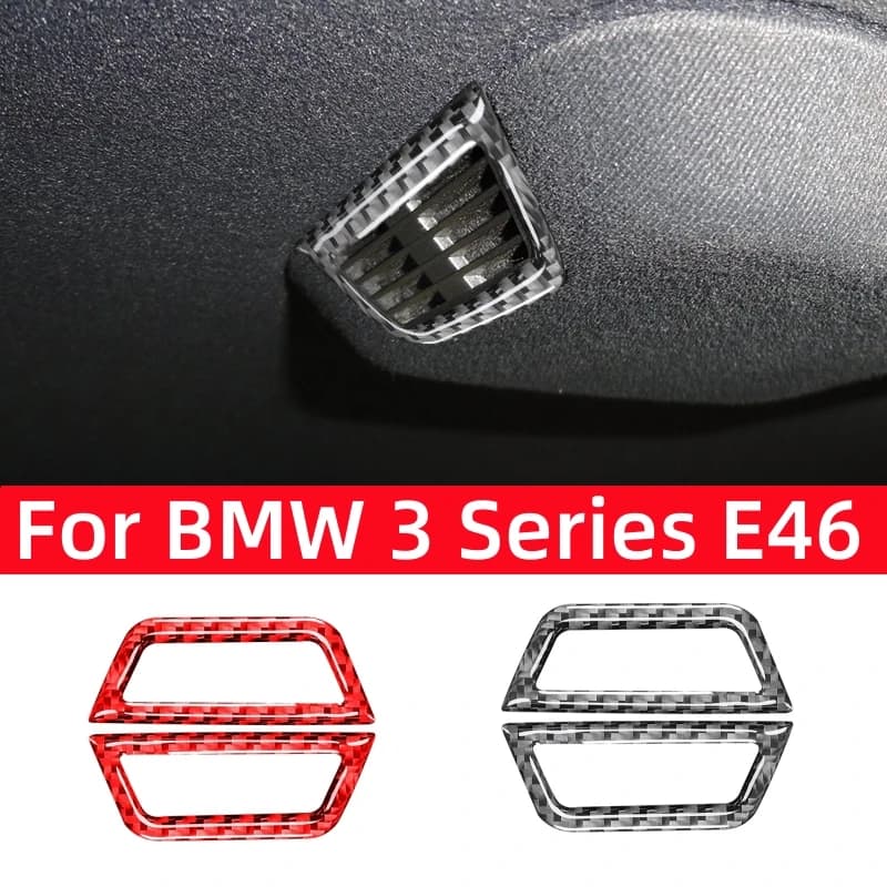 Accessories for BMW Series 3 E46 323i 328i 330i 325i 1999-2004, Carbon Fiber Decorative Cover for Air Roofs