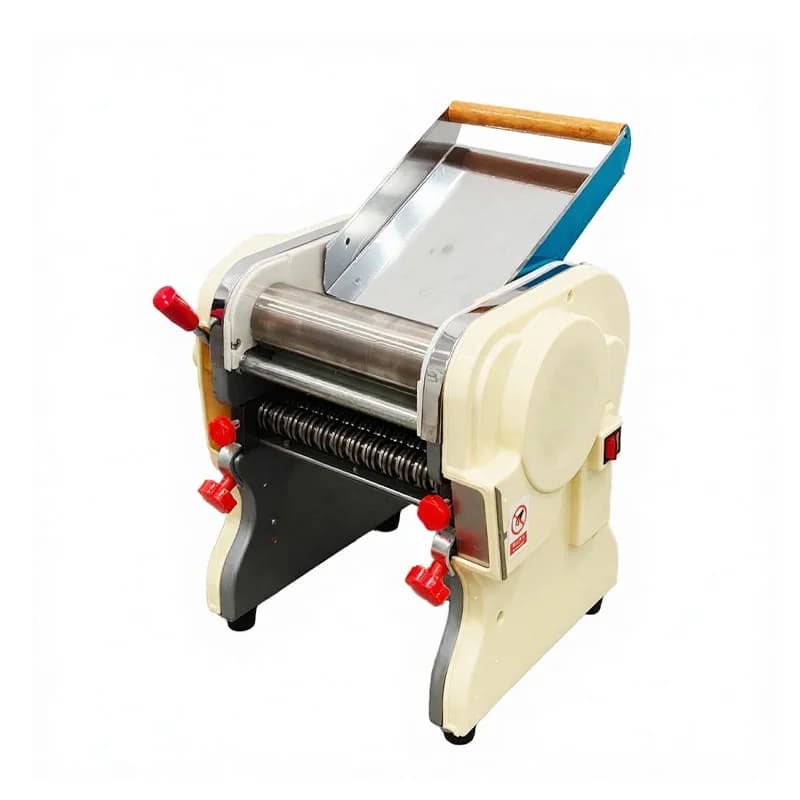 DHH180A 550W Semi-Automatic Dough Sheeter Roller Machine Changeable Blades for Wheat Flour Corn Pasta Noodles Pastry Bakery