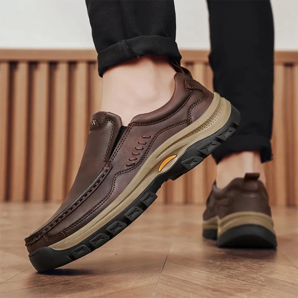 Scarpe da uomo in pelle fatte a mano, slip-on casual da esterno, mocassini piatti da guida, scarpe da passeggio, zapatos para hombre