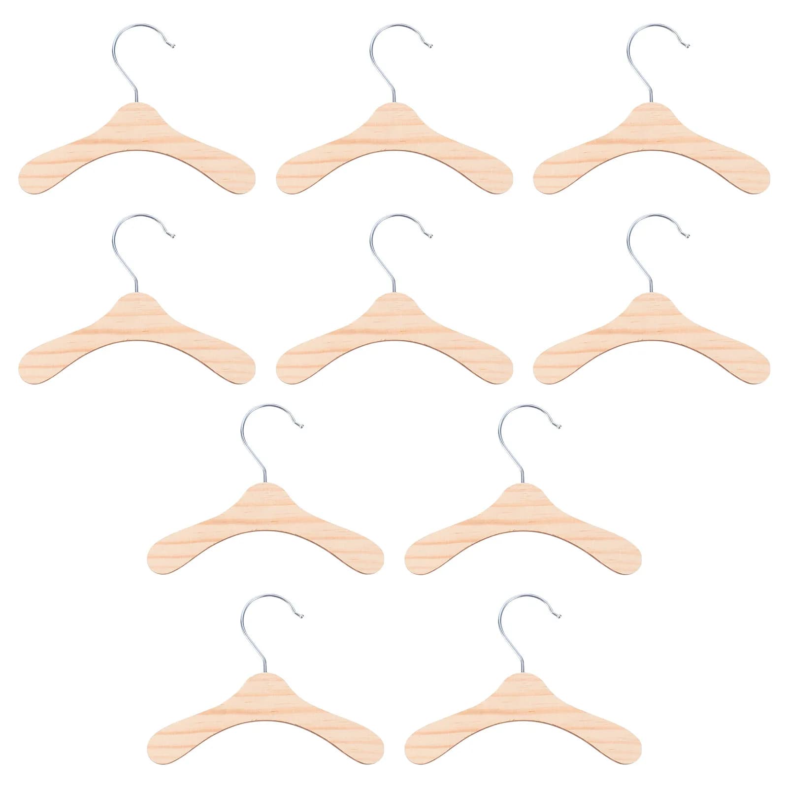 10 Clothes hanger in Ecological Wood for Domestic Animals, Compact and Portable Solution for the Conservation of Dog Clothes