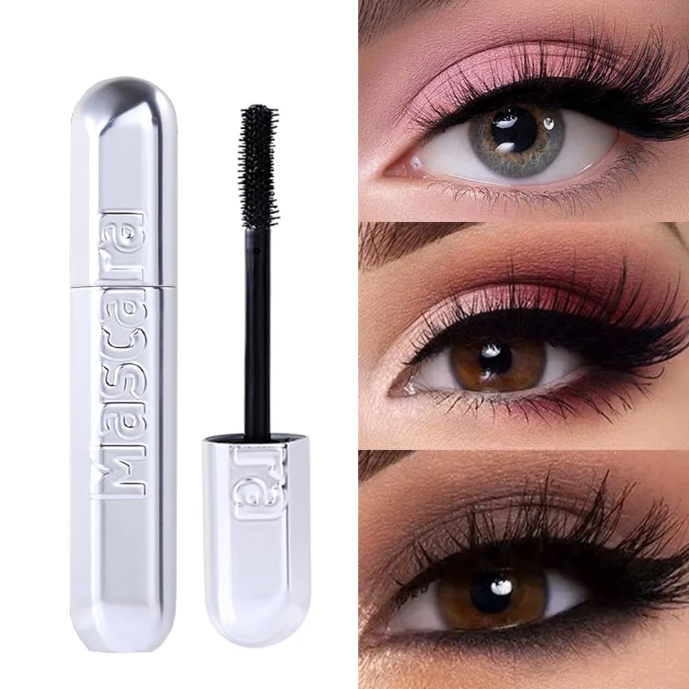 Mascara waterproof, lunga durata e effetto riccio, setoso e liscio, look naturale, effetto trucco a lunga tenuta
