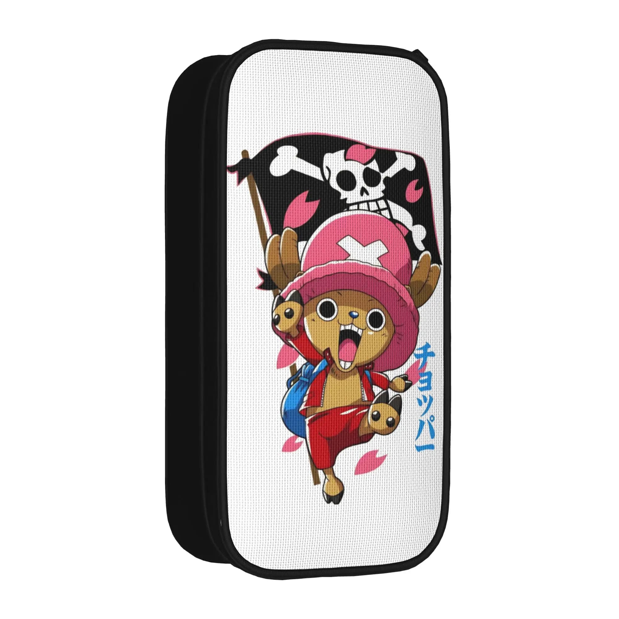 Astuccio Portapenne One Piece Tony Tony Chopper Jolly Roger, Porta Penne per Studenti, Regali per Ufficio, Cancelleria