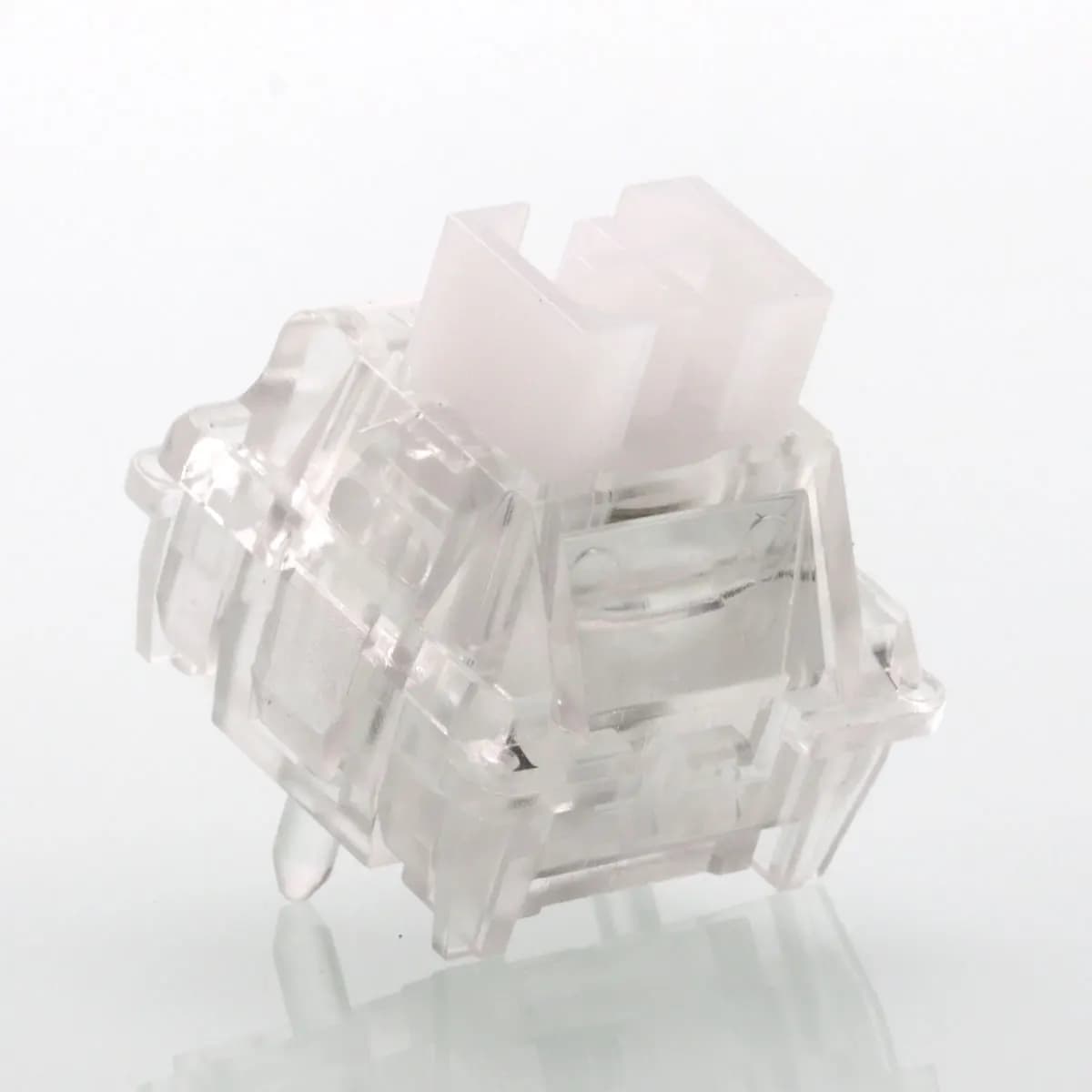 PHYLINA ThunderFlash White Magnetic Switches - 35g Linear Pre-Lubed RGB Gaming Keyboards, Transparent Design with Adjustable Act