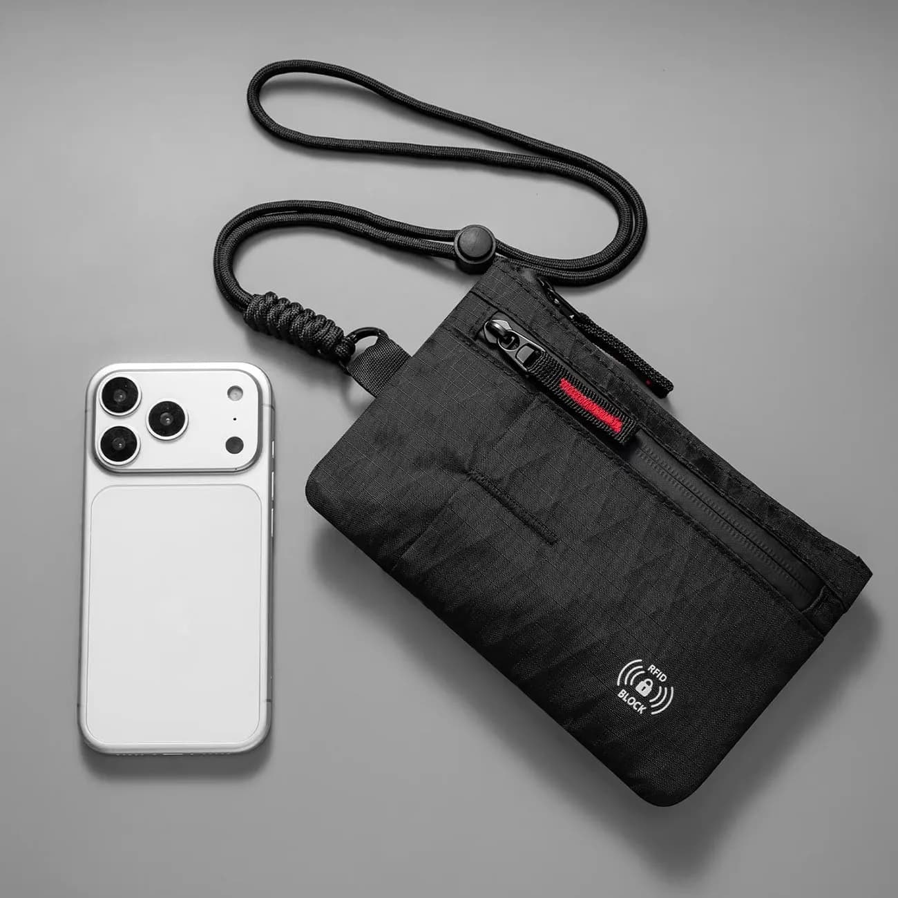 Portafoglio da Viaggio Impermeabile con Protezione RFID | Pochette Antifurto XPAC con Cinturino da Polso per Telefono e Passaporto