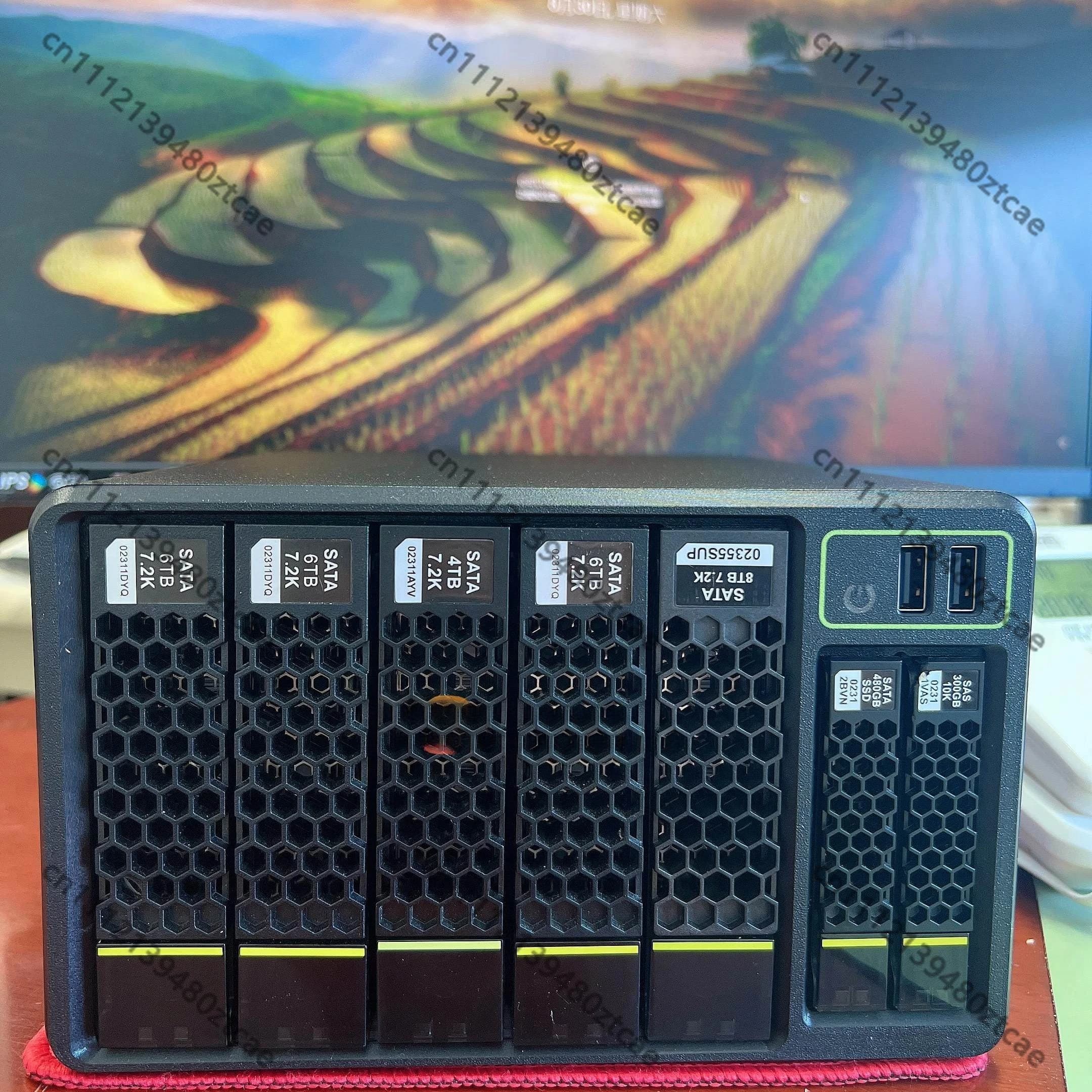 Custom Aluminum 5 Bay NAS Storage Chassis Multi Hard Disk Position Support DDR4 Compact Server Case