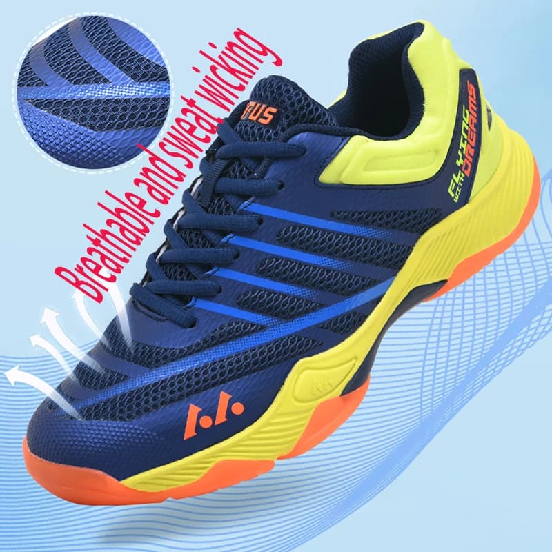 Nuove scarpe da tennis per uomo e donna, antiscivolo, traspiranti, resistenti all'usura, scarpe da allenamento per badminton, scarpe da ping pong, per esterni S