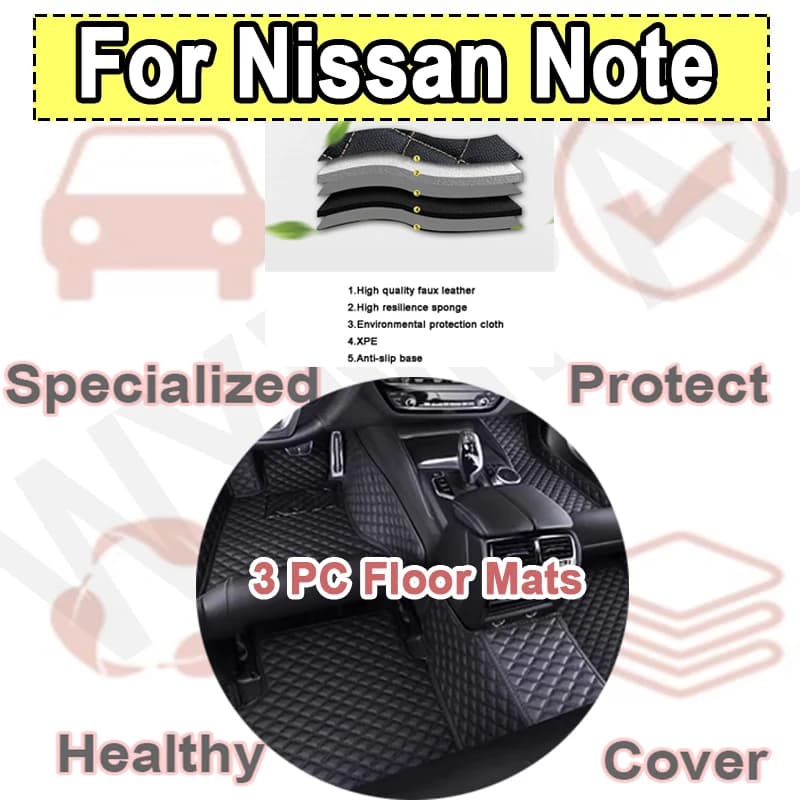 Luxury Car Mats for Nissan Note e-Power E13 2WD 4WD 2021 ~ 2023 Waterproof Car Accessories