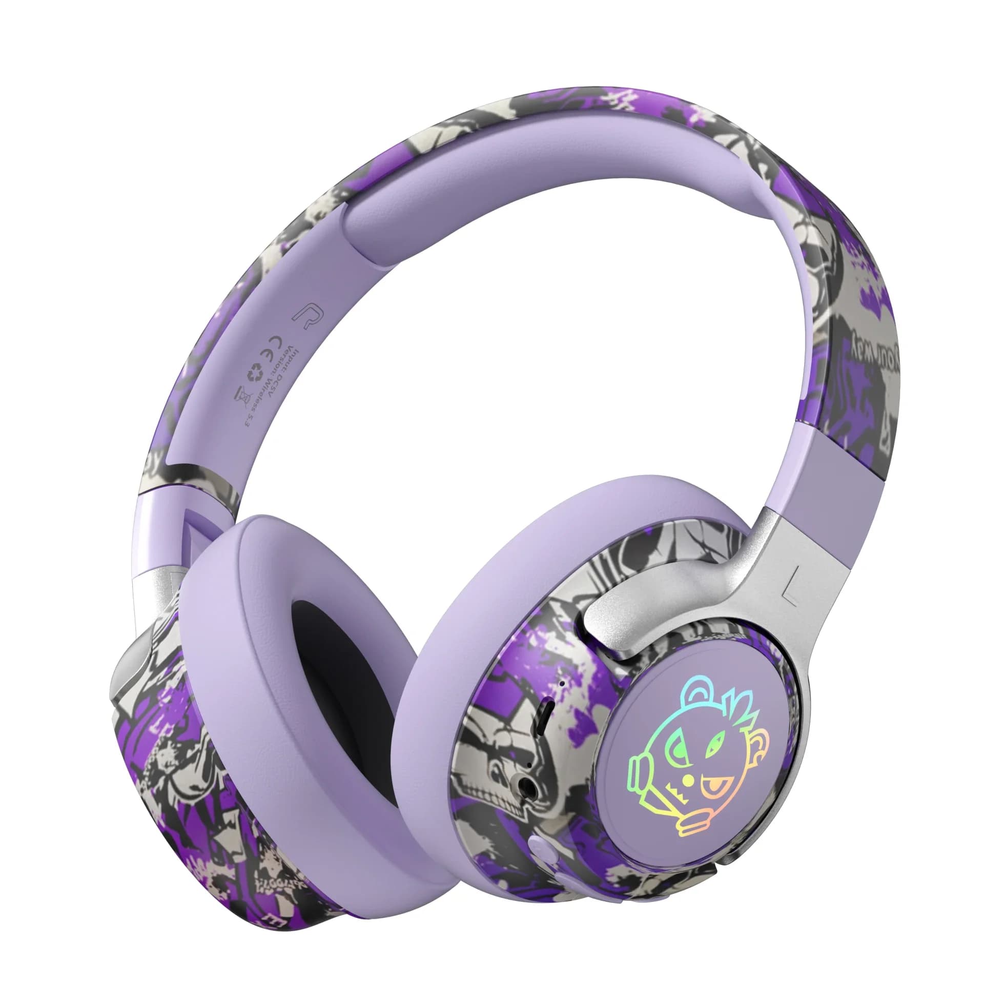 Bluetooth Headphones Portable gaming heads with noise reduction Audio over-ear with battery life 15 hours for players