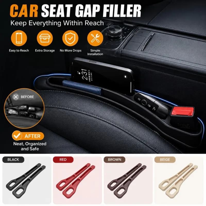 Car Seat Gap Filler Between Seats Crevice Decoration Interior Accessories For Renault Laguna 3 III MK3 2008 2009 2010 2011-2015