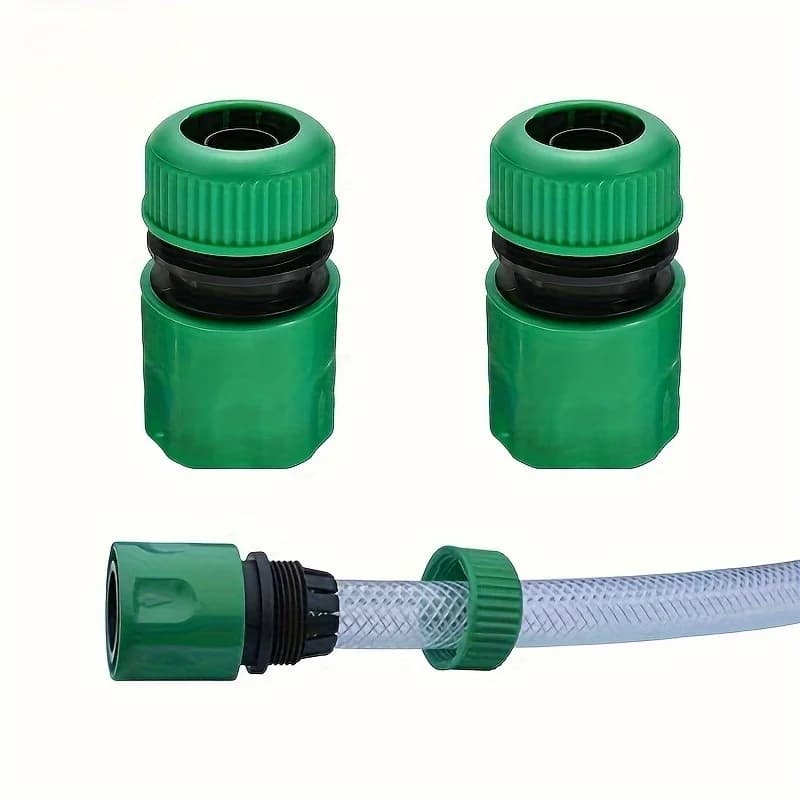 Set di 3 Connettori Rapidi per Tubi da Giardino 1/2 Pollice, Giunto Doppio Maschio, Adattatore Prolunga per Sistemi di Irrigazione
