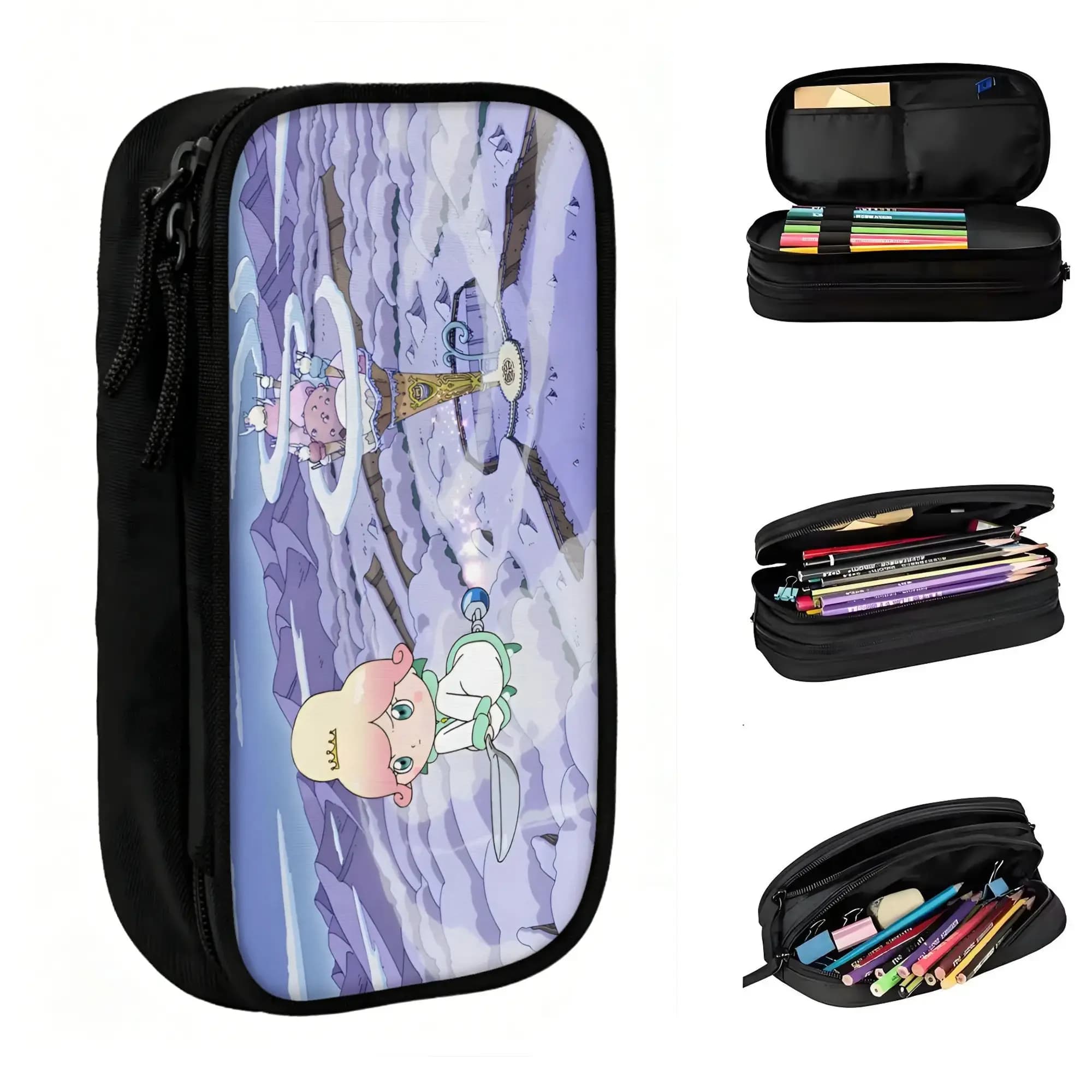 Custom Kawaii Comic Anpanman Cartoons Pencil Cases for Girls Boys Mangas Large Capacity Pen Bag Box School Accessories