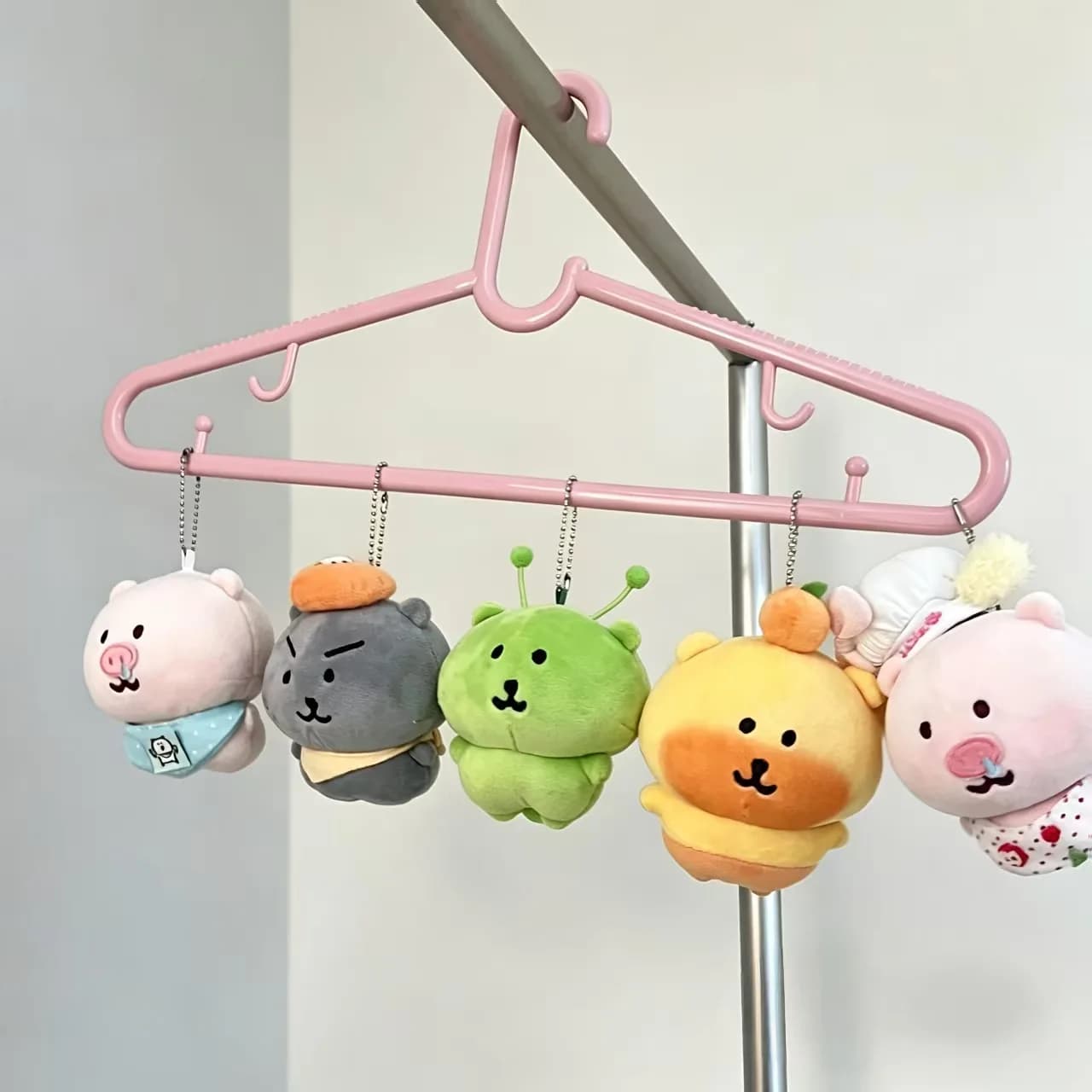 Joke Bear Chubby Animal Plush Keychain, Multi-Style Fluffy Mini Animal Doll Backpack Bag Charm Soft Backpack Bag Charm Toy Gift