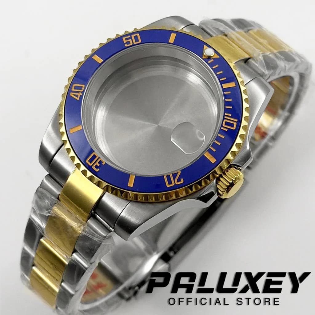 Cassa per Orologio Subacqueo NH35 40mm Impermeabile con Ghiera in Ceramica per Movimento NH34 NH35 NH36 NH38 NH70 ETA2824, Vetro Zaffiro, Quadrante 28.5mm