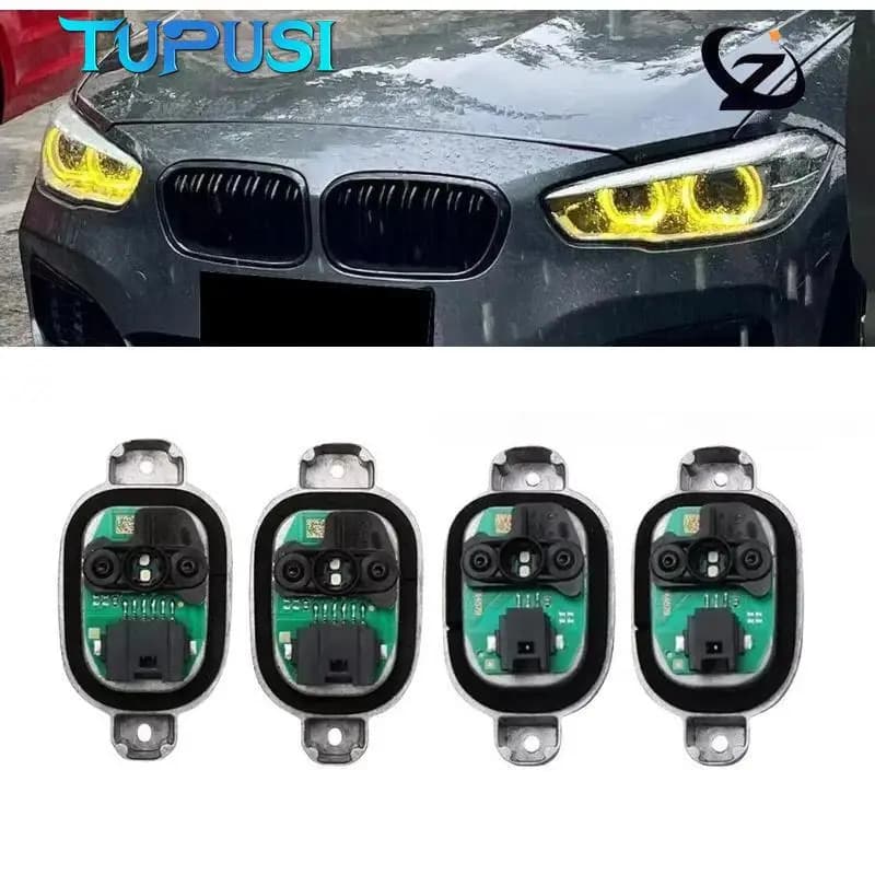 Giallo Angel Eye Modulo DRL Luce diurna per il 2016 2017 2018 BMW Serie 1 F20 F21 114d 118d 120i LCI Faro LED OEM 63117428425