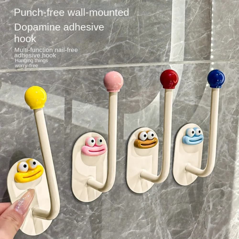 High Quality Reusable Suction Cup Hooks Punch Free Traceless Storage Hanger Wall Hook Shower Hooks for Bathroom Kitchen
