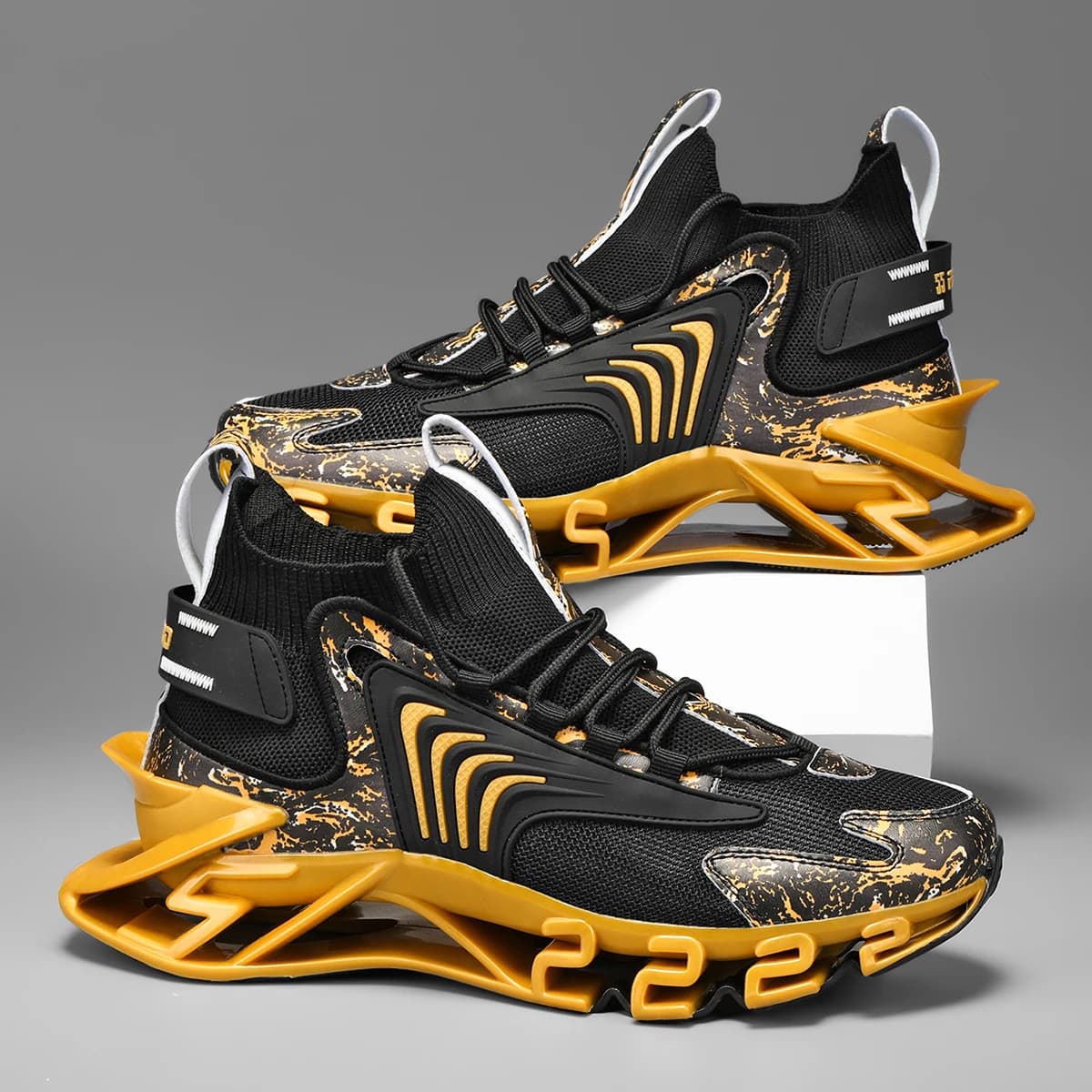 Scarpe da corsa da uomo per esterni, eleganti scarpe casual con lacci e tacco basso, comode, adatte per allenamento, escursionismo, esercizio fisico, l