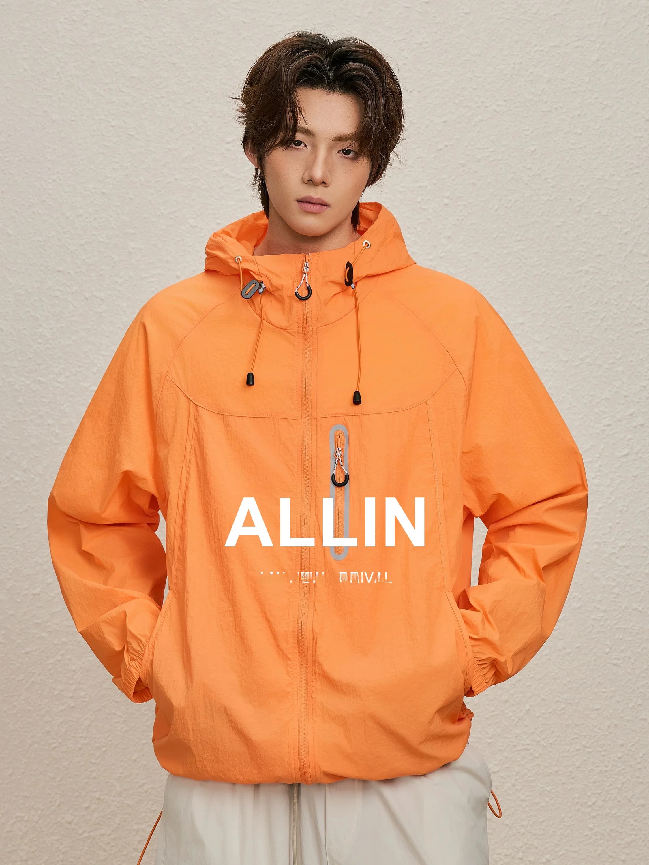 ALLIN Fashion Functional Outdoor Sun Protection Jacket Men's Summer Lightweight Breathable American High Street Casual Coat